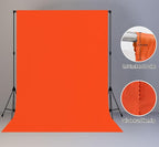 10x20FT Large Orange Screen Backdrop for Photography Solid Color Photoshoot Background High Density Portrait Screen for TV Recording Photo Video Studio Art Props