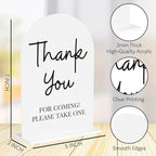 Please Take One Sign for Wedding Acrylic Arch Wedding Bridal Shower Baby Shower Welcome Table Signs for Ceremony and Reception Decor 7 x 5 Inches