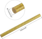 uxcell 20pcs Hot Glue Sticks for Glue Gun 11mm/0.43-inch x 6-inch Mini Hot Melt Adhesive Glue Stick Glitter Gold