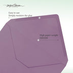 50 Pack 5x7 Envelopes Letter Size, Purple A7 Envelopes Self Seal for Wedding Invitation, Envelope 5.4x7.6 for Greeting Cards, Photos, Baby Shower, Graduation, Thank You Cards, Announcements