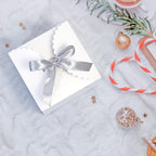 WEWILUCK Small White Gift Box, 10 PCS Pretty Favor Gift Boxes with Lids Bulk for Wedding, Bridesmaid Proposal, Birthday, Party, Holiday, Galentine's Day Presents, 4.75” x 4.75” x 3.53”