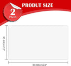 Thaibear Blank Car Magnets, 24" x 12", 2 Pack Car Door Magnets Signs for Vehicle, Rounded Corners Blank White Flexible Magnet Sheet Stickers for Car to Advertise Business and Personalized Decal
