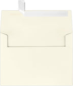 LUXPaper A7 Invitation Envelopes | Peel & Press | 5 1/4" x 7 1/4" | Natural | 80lb. Text | 30% Recycled | 50 Qty
