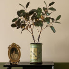 Fudios Magnolia Branches Lights with Timer 32IN 60 LED Battery Operated or USB Plug in Artificial Greenery Magnolia Stems for Spring Decor