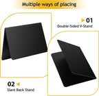 4" x 3" Mini Chalkboard Signs for Food, 28 Pack Mini Table Chalkboard Signs for Buffet, Reusable Drink and Food Signs for Buffet Display, Party and Bakery