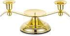 Unity Candle Holder for Wedding Ceremony Set - Romadedi 3 Arm Metal Gold Candle Stand for Pillar Taper Candlestick Unity Candles Centerpiece Decor Bride Reception Anniversary Decoration Gift