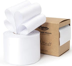 White Satin Ribbon Double-Faced Wired Ribbons for Gift Wrapping Flower Bouquet Bows Wedding Invitation Christmas Decor Crafts 2-1/2 Inch 10 Yards