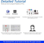 Freenove Basic Starter Kit for Raspberry Pi Pico 2 (Included), Dual Arm Cortex-M33 and Dual Hazard3 RISC-V Microcontroller, 386-Page Detailed Tutorial, 142 Items, 55 Projects, Python C Code