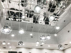uDecor Glassless Shatterproof Mirror Ceiling Tiles - 2FT x 2FT, Box of 10, Silver - Durable Acrylic Mirror Tiles for Modern Elegance and Lightweight Ceiling Transformation