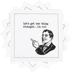 Five Star Napkins Pride Quotes, White Cotton Cocktail Napkins, Beverage Napkins, Bar Napkins, Cloth Napkins, Party Napkins, Events, Holidays, Weddings, Birthdays, Disposable, 4.5" x 4.5"- (50x)