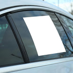 Maitys 100 Pcs Outdoor Window Stickers for Car Dealers 8.5" x 11" Plain White Blank Paper with Sticker