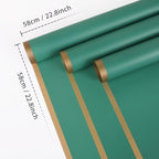 NESCCI 20 Sheet Flower Wrapping Paper - Waterproof Floral Bouquet Wrapping Paper, Florist Supplies Packaging Paper for Wedding Birthday Gift DIY (Dark green)