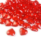 200 PCS Red Acrylic Hearts for Shaped Crystals Fake Heart Gems for Vase Fillers,Table Scatters,Wedding Centerpieces,Birthday,Engagement Party,Bridal Shower Gifts,14 OZ