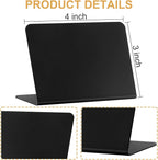 20 Pack Mini Chalkboard Signs for Food, ALOTCHE Tabletop Chalkboard Labels L-Shaped Rustic Tabletop Buffet Table Signs for Weddings, Birthday Parties, Message Board Signs, Bakery and Retail