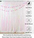 ShinyBeauty Iridescent White Sequin Backdrop 20X10FT Glitter Fabric Backdrop Photograph Backdrops Sequins White Curtain Shimmer Wall Studio Background