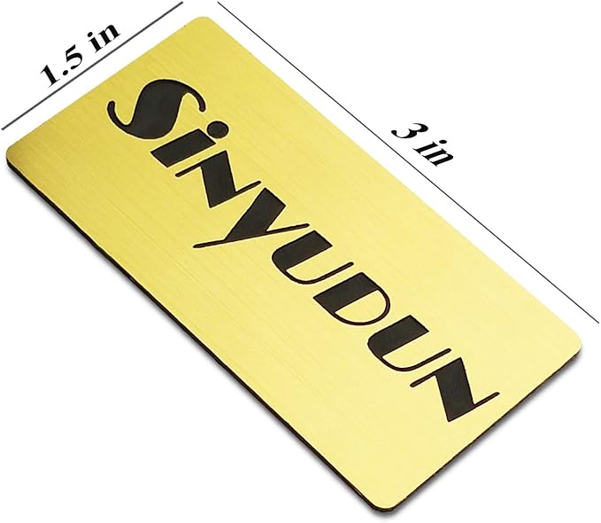 Custom Engraved Name Tag Badges for Business, Personalized Identification with Pin, Magnetic, Adhesive, or Blank Backing, 1.5"x3", Green/White Text