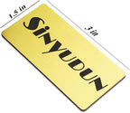 Custom Engraved Name Tag Badges for Business, Personalized Identification with Pin, Magnetic, Adhesive, or Blank Backing, 1.5"x3", Red/White Text