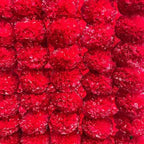 Artificial Marigold Garland for Decoration, Diwali Decorations Pack of 5 - Marigold Garland Flowers for Diwali Pooja -Traditional Indian Decoration (Red 5 PC | 4 to 4.5ft) Hashcart®