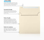 LUXPaper Square Invitation Envelopes | Peel & Press | 6 1/2" x 6 1/2" | Natural Linen | 80lb. Text | 50 Qty