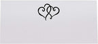 Linked Hearts Printable Place Cards, Black (Choose Color), Set of 150 (25 Sheets), Laser & Inkjet Printers - Wedding, Party, Dinner, and Special Events - Made in the USA