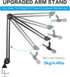 BOMGE heavy duty gaming Mic Boom Arm,Adjustable Studio Microphone Stand Arm for Blue Snowball, Blue Snowball ICE, Blue Yeti,Radio Broadcasting and Gaming