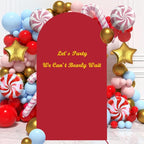 Red Arch Cover Wedding Arch Stand Covers 7.2FT Arch-Backdrop-Cover Spandex Arch Covers Stretchy Backdrop for Arches Wall Panels Chiara Back Drop Cover Baby Shower Balloon Party Decorations