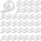 36PCS Transparent Clear Tablecloth Clips, Plastic Table Cloth Clips，Windproof Table Cover Holder Clamps，Table Cloth Holder for Christmas Home Wedding Party Indoor Outdoor Camping Picnic (36)