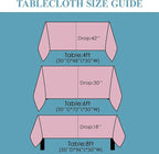 VidaFete Tablecloth 6 Pack 90 * 132inch Rectangle Table Cloth Polyester, Stain Wrinkle Resistant Polyester Dining Table Cover for Kitchen Dinning Party Wedding Rectangular Buffet Decoration(Pink)