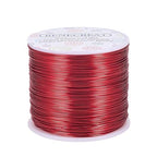 BENECREAT 20 Gauge Aluminum Wire - 770FT Anodized Colored Wire for Jewelry, Beading, Floral Crafts (FireBrick Red)