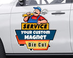 Personalized Car Magnet Sign | Customized Logo for Your Car Van Truck | Advertise Your Business | Professionally Printed | Photo Text
