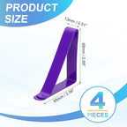 uxcell 4 Pack Tablecloth Clips, Stainless Steel Table Cloth Cover Clamps, 2.56" x 2.68" Windproof Holder Clips for Home Party Picnic Wedding Camping Dining Tables, Purple