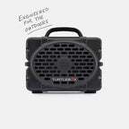 Turtlebox Original Gen 3: Portable Outdoor Bluetooth Speaker – Ultra-Loud (120dB), Waterproof (IP67), Rugged, Impact-Resistant, 3-Day Battery | Party Mode: Unlimited Pairing Stereo, Gray/Electric Blue