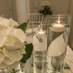 24 Pack Floating Candles, Smoke-Free and odorless, Burning continuously for 5-6 Hours, White, 2-inch Floating Candles, Suitable for Valentine's Day, Weddings, Holidays, Home Decoration……