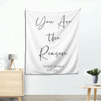 Custom Tapestry with Names and Date, Rustic Backdrop for Ceremony, Reception Arch, Wedding Decorations
