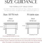 patdrea Designer Vintage Linen Rectangle Tablecloth,Leaves Breathable Pattern Floral Table Cloth,Decoration Table Cover for Kitchen Dining,Christmas,Tea Party,Thanksgiving,55"x79"-Cecilia a