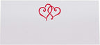 Linked Hearts Printable Place Cards, Ruby Red (Choose Color), Set of 60 (10 Sheets), Laser & Inkjet Printers - Wedding, Party, Dinner, and Special Events - Made in the USA