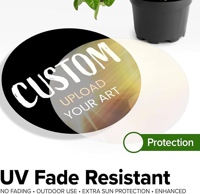 Custom Stickers for Weddings, Birthdays & Businesses - Personalized Labels with Your Logo - Waterproof, Fade and Heat Resistant - Pack of 100-1000 (Custom Image, 3.5 Inch)