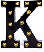 Foaky Black LED Marquee Number Lights Sign Light Up Marquee Number Lights Sign for Night Light Wedding Birthday Party Battery Powered Christmas Lamp Home Bar Decoration