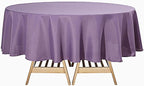 Efavormart Round Tablecloth, 90 Inch Stain & Wrinkle Resistant Washable Table Cloth, Decorative Polyester Fabric Table Cover for Banquet, Wedding, Dining- Amethyst