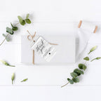 Andaz Press 100-Pack Thank You for Celebrating with Us Favor Tags Gray Rustic Wood Cardstock Gift Tags with Bakers Twine for Wedding Baby Shower Bridal Shower Birthday Party Favors 2 x 3.75-Inches