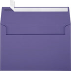LUXPaper A9 Invitation Envelopes | Peel & Press | 5 3/4" x 8 3/4" | Wisteria Purple | 80lb. Text | 50 Qty