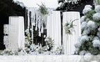 White Backdrop Curtains Wedding Background Drapes White Drapes for Backdrop Decoration Photography Video Studio Props 10x12FT TAYHQ001