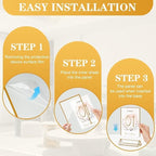 20PCS Acrylic Sign Holder, 5x7 Double Sided Gold Picture Frame Clear Wedding Table Numbers for Party, Restaurant Sign, Menu, Photo