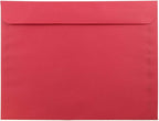 JAM PAPER 9 x 12 Booklet Colored Recycled Envelopes - Red Recycled - 25/Pack