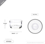 WGV Tea Light Votive Candle Holder 2x1.2 H, Clear Stubby Utility Cylinder Glass, Small Home Accent Decor, 96 Pieces
