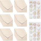 30 Pieces A6 Envelopes with 30 Seal Stickers, 6.32 x 4.45 inch Envelopes for 4 x 6 Wedding Invitation Cards, Greeting Cards, Graduation, Birthday Party Invitations, Yellow.