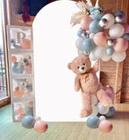 White Arch Cover - 4ft Wedding Arch & Backdrop - Stretchy Spandex Fitted Cover - Chiara Backdrop for Baby Shower & Birthday Decor