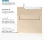 LUXPaper A7 Invitation Envelopes | Peel & Press | 5 1/4" x 7 1/4" | Taupe Metallic | 80lb. Text | 1,000 Qty