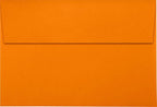 LUXPaper A10 Invitation Envelopes | Peel & Press | 6" x 9 1/2" | Mandarin Orange | 80lb. Text | 50 Qty