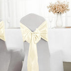SHEJIZE 2 Pack White Satin Table Runner 12x108 Inches Long, Bright Silky Smooth Satin Table Runner Table Decor for Wedding Banquet Christmas Prom Event Birthday Party
